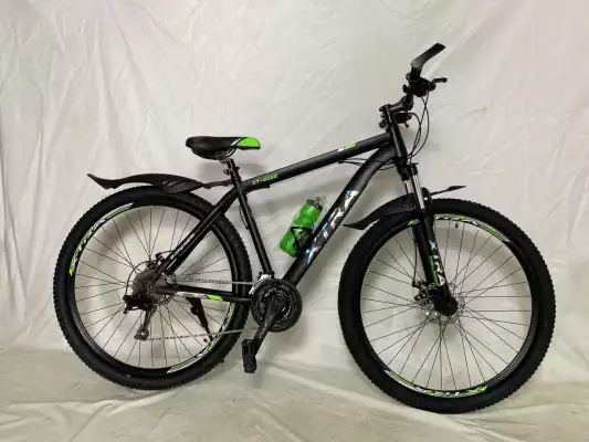 Велосипед взрослый спортивный XTRA 29д, чернор-зеленый